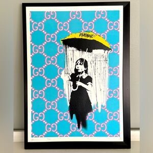 2022 Limited Edition Pop Art Umbrella Girl “Death NYC” Screen Print